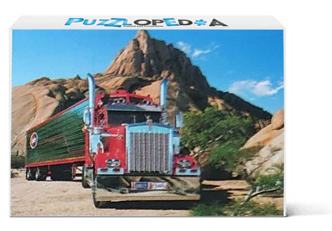 Truck Against the Matterhorn of Africa