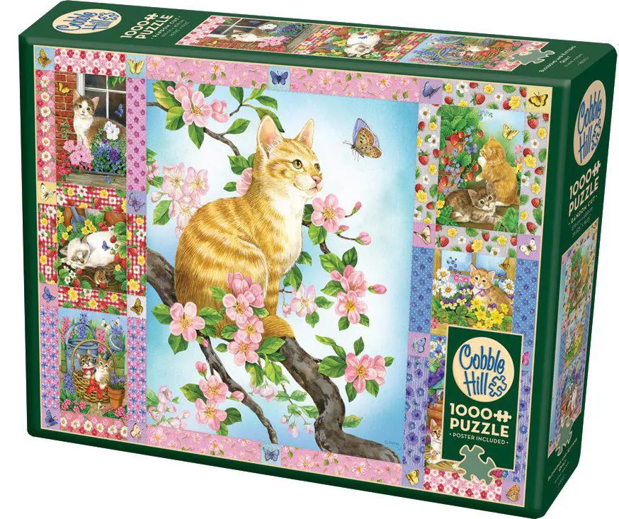 Blossoms and Kittens Quilt
