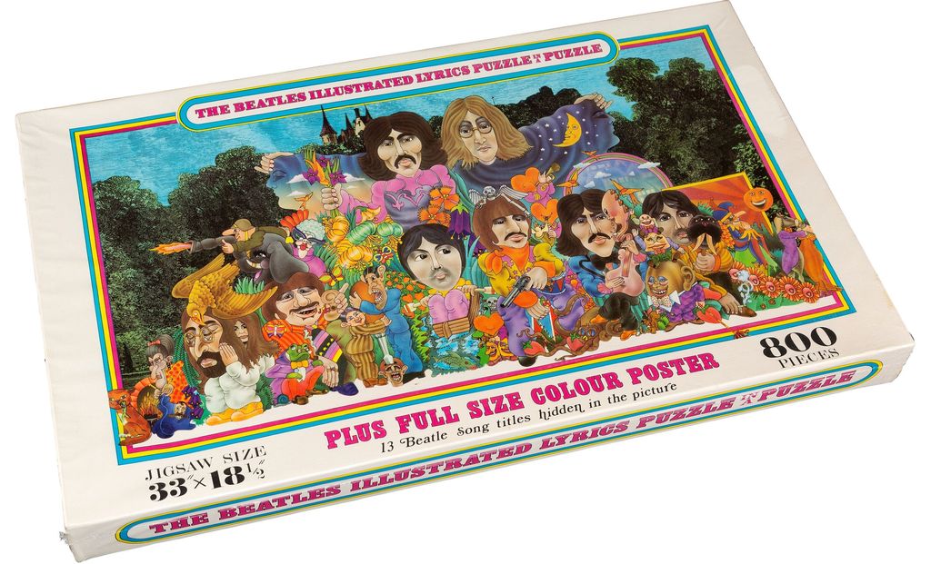 The Beatles Illustrated Lyrics Puzzle in a Puzzle