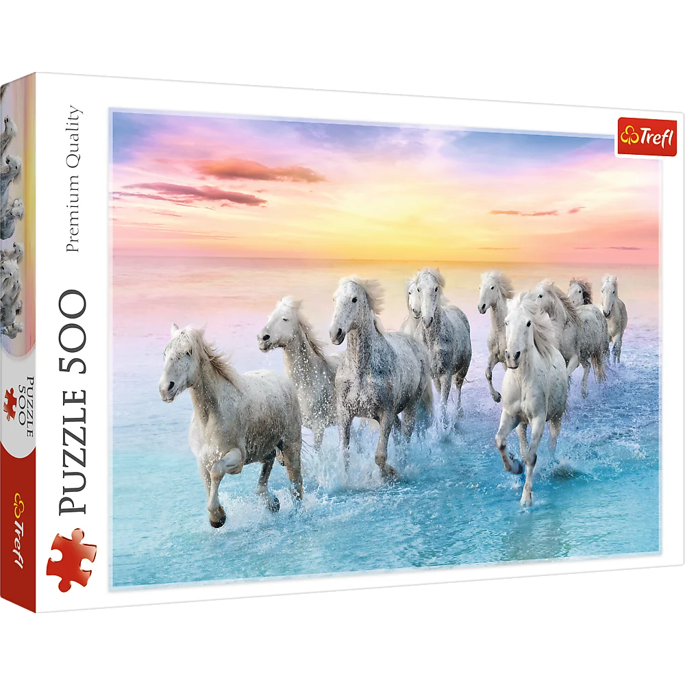 Galloping White Horses