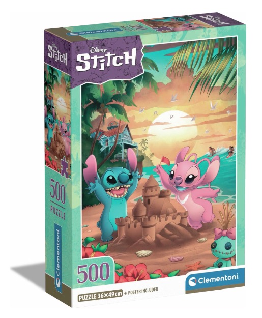 Stitch and Angel on Beach
